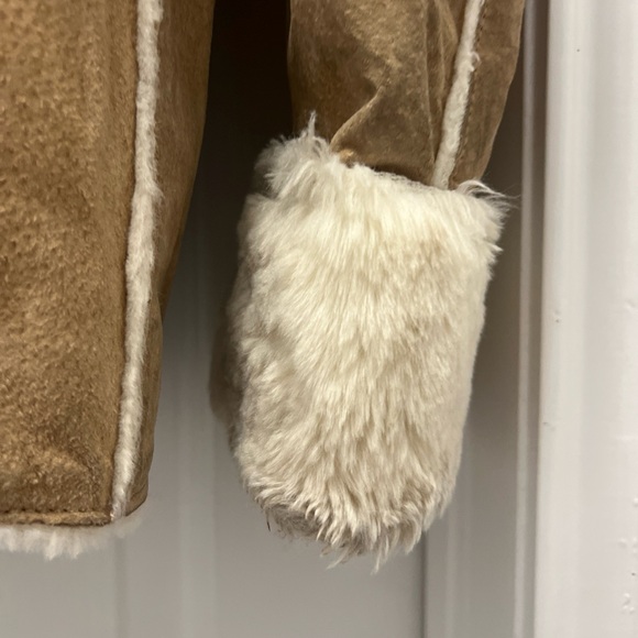 New York Classics Genuine Leather Shearling Jacket Coat Brown M - Picture 8 of 12